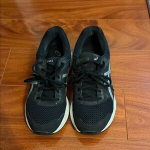 ASICS Black and White Athletic Shoes